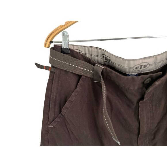 Vtg OTB Cargo Pants Brown Denim Carpenter Pants Hip Hop Baggy Skate - Picture 3 of 10